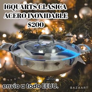 16quarts classic acero inoxidable